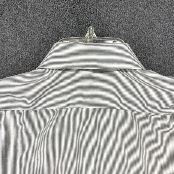 Calvin Klein Shirt Mens 16.5 34/35 Gray Slim Fit Performance Non-Iron Dress - Picture 12 of 15